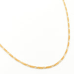 Load image into Gallery viewer, Solid Gold Round Figaro Link Chain