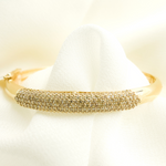 Load image into Gallery viewer, KG86. 14K Solid Gold Diamonds Bangle