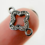 Load image into Gallery viewer, DC905. Diamond Sterling Silver Flower Connector