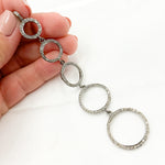 Load image into Gallery viewer, Diamond Sterling Silver Round Long Pendant