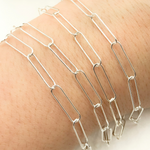 Load image into Gallery viewer, Sterling Silver Smooth Paperclip Link Chains