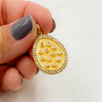 Load image into Gallery viewer, Diamond Sterling Silver Drop Pendant with Gemstone