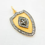 Load image into Gallery viewer, Sterling Silver Shield Shape Pendant