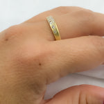 Load image into Gallery viewer, 14K Solid Gold Diamond and Multi Sapphire Band Ring.