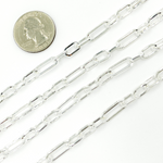 Load image into Gallery viewer, Sterling Silver Flat Long and Short Link Chain