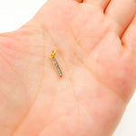 Load image into Gallery viewer, DC673. Diamond Sterling Silver Mini Spike Charm