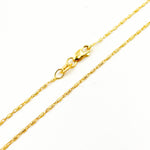 Load image into Gallery viewer, 14K Yellow Gold Diamond Cut Bar Chain