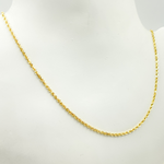 Load image into Gallery viewer, 14K Solid Yellow Gold Rope Chain