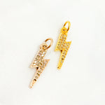 Load image into Gallery viewer, DC257. Diamond & Sterling Silver Lightning Bolt Pendant