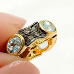 Load image into Gallery viewer, Shop Now Sterling Silver Spacer Bead with Gemstone