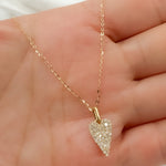 Load image into Gallery viewer, PHB38753. 14K Solid Gold Heart Shape Diamond Necklace