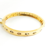 Load image into Gallery viewer, KG95. 14K Solid Gold Diamonds Bangle
