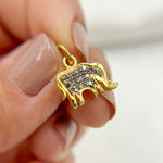 Load image into Gallery viewer, DC094. Diamond & Sterling Silver Elephant Charm