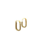 Load image into Gallery viewer, HP401932Y. 14K Solid Gold Rectangle Hoops