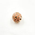 Load image into Gallery viewer, DC831. Diamond & Sterling Silver Round Bead