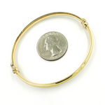 Load image into Gallery viewer, Bangle12. 14K Solid Gold Matte Textured Bangle