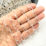 Load image into Gallery viewer, Sterling Silver Diamond Cut Oval Link Chain