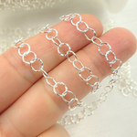 Load image into Gallery viewer, Sterling Silver Hammered Circle Chain