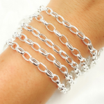 Load image into Gallery viewer, Sterling Silver Oval Link Chain.