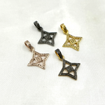 Load image into Gallery viewer, DP229. Diamond Sterling Silver Fancy Shape Pendant