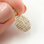 Load image into Gallery viewer, DC944. Diamond Sterling Silver Oval Charm