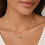 Load image into Gallery viewer, CMG00347C. 14K Solid Gold Drop-Shaped Cushion Cut Diamond Charm