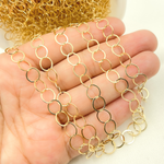 Load image into Gallery viewer, 14K Gold Filled Flat Round Link Chain.