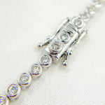 Load image into Gallery viewer, NFS70947. 14K Solid White Gold Diamond Necklace