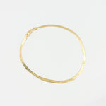 Load image into Gallery viewer, 024G2CPY4L001Bracelet. 14k Solid Yellow Gold Herringbone Bracelet