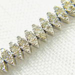 Load image into Gallery viewer, RSOJBR7043WG. 14K White Gold Bracelet with Diamond Leaves