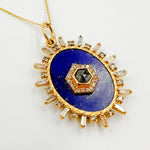 Load image into Gallery viewer, KG81. 14K Gold Oval Pendant