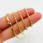 Load image into Gallery viewer, 135HVI0934000. 14k Solid Yellow Gold Venetian Box Link Chain