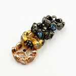 Load image into Gallery viewer, DC748. Diamond Sterling Silver Spacer Bead with Gemstone
