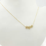 Load image into Gallery viewer, NT112026. Solid Gold Diamond 3 Flower Necklace