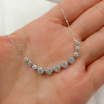 Load image into Gallery viewer, NK401360. 14K Solid Gold Diamond Squares Necklace