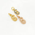 Load image into Gallery viewer, DC484. Diamond Sterling Silver Number "6" Charm