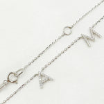 Load image into Gallery viewer, NT401793. 14K Solid Gold Diamond 'MAMA' Dangle Necklace