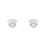 Load image into Gallery viewer, ER421145. 14K Solid Gold Diamond Eye Studs