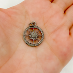 Load image into Gallery viewer, DC930. Diamond & Sterling Silver Sun Pendant