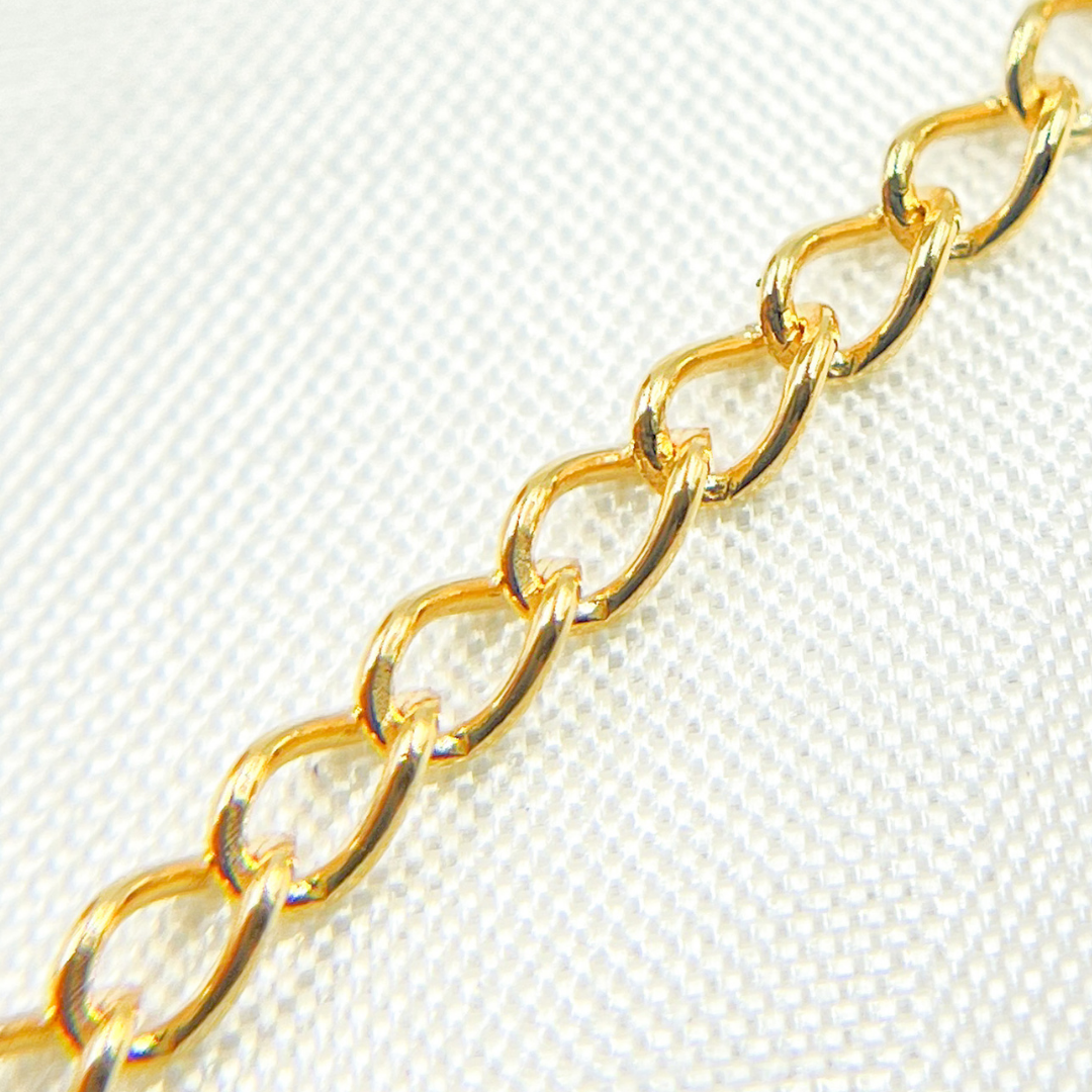 V208GF. 14k Yellow Gold Filled Cable Link Chain
