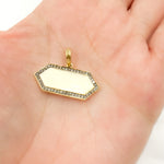 Load image into Gallery viewer, DP813A. Diamond Sterling Silver Enamel Pendant