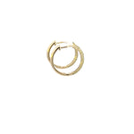 Load image into Gallery viewer, 14k Solid Gold Diamond Hoops.  EHH56810
