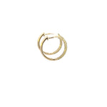 Load image into Gallery viewer, EHH56810. 14k Solid Gold Diamond Hoops