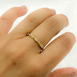 Load image into Gallery viewer, 14k Solid Yellow Gold Diamond Ring.