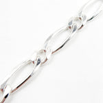 Load image into Gallery viewer, Shop Now Sterling Silver Figaro Diamond Cut Necklace
