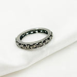 Load image into Gallery viewer, Diamond Black Rhodium Sterling Silver Ring