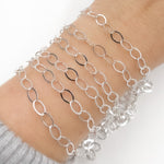 Load image into Gallery viewer, Shop Sterling Silver Flat Oval Cable Chain