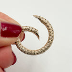 Load image into Gallery viewer, Diamond Sterling Silver Round Snap Clasp