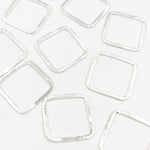 Load image into Gallery viewer, Sterling Silver Brushed Square Connector