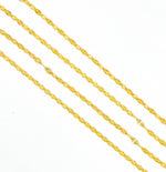 Load image into Gallery viewer, Z55GP. Gold Plated Sterling Silver Marina Diamond Cut Link Chain
